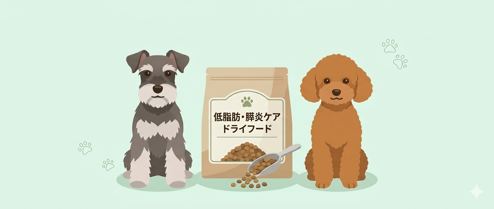 膵炎ケア 低脂肪ドライフード イメージ